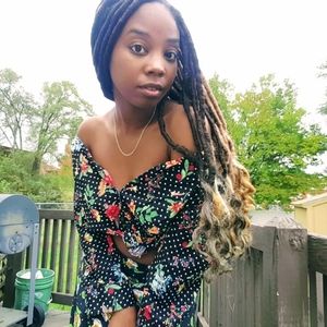 New York and Company Floral Button-down Shirt